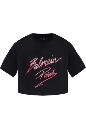 Balmain T-shirt à logo floqué