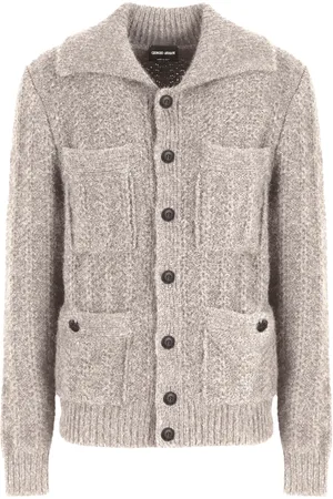 Giorgio Armani Cardigan en maille torsadée