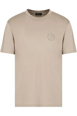 Giorgio Armani T-shirt en coton à logo brodé