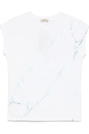 HERNO T-shirt à imprimé graphique