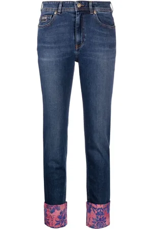VERSACE Jean skinny à détails imprimés