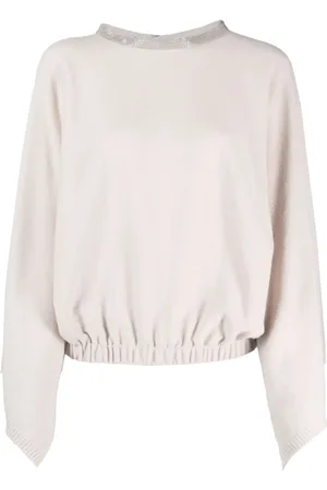 Fabiana Filippi Pull en cachemire à ornements en perles