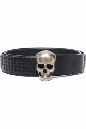 Alexander McQueen Ceinture à plaque tête de mort