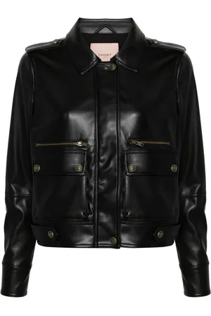 Twin-Set Veste bomber à logo gravé