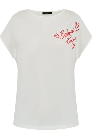 Balmain T-shirt imprimé à manches courtes