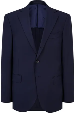 MAN ON THE BOON. Blazer en laine à simple boutonnage
