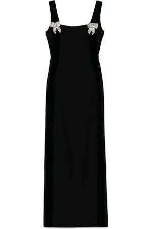 Dina Melwani Robe longue à détail de nœud