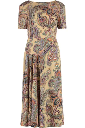 Etro Robe à imprimé cachemire