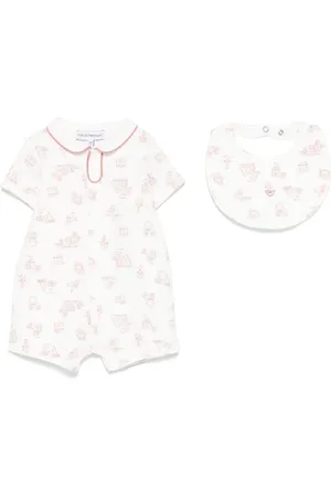 Emporio Armani Ensemble-barboteuse à logo imprimé