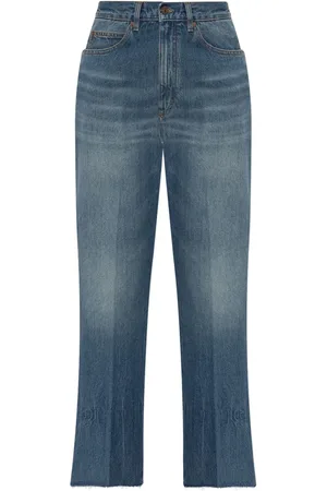 Victoria Beckham Jean ample à ourlet incurvé