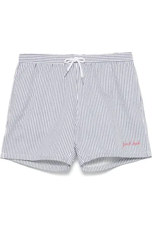 Maison Labiche Short de bain à logo brodé