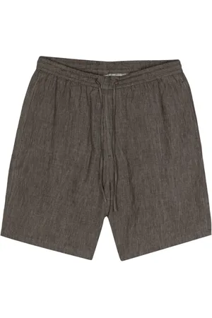 Emporio Armani Short en lin à lien de resserrage
