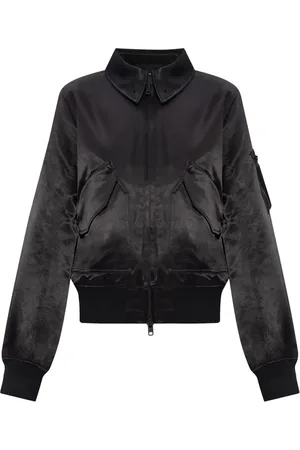 Y-3 Veste bomber zippée à fini satinée