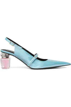 VERSACE Escarpins Bright Crystal 70 mm à bride arrière