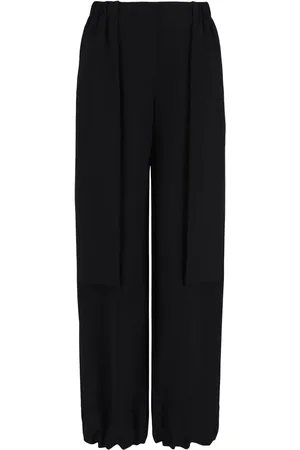 Giorgio Armani Pantalon droit à taille élastiquée