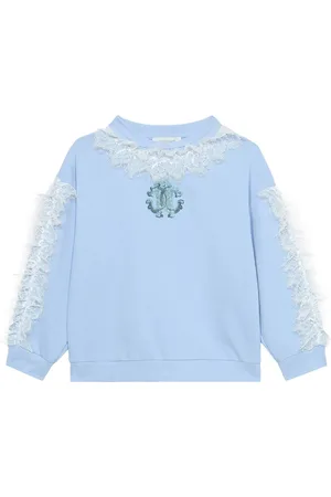 Roberto Cavalli Sweat à détails en dentelle