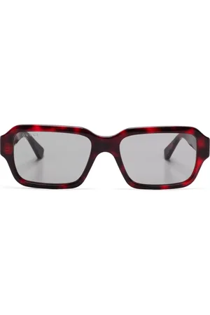 Gucci Lunettes de soleil à monture effet écaille de tortue
