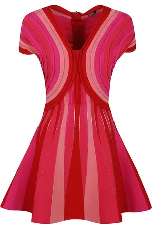Balmain Robe courte à coupe évasée