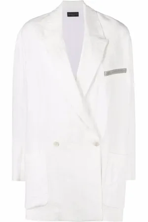 Fabiana Filippi Blazer métallisé à boutonnière croisée