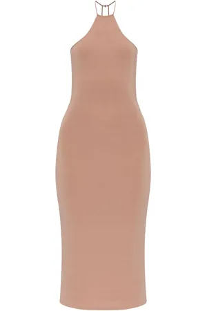 AMIRI Robe en velours à épaules dénudées