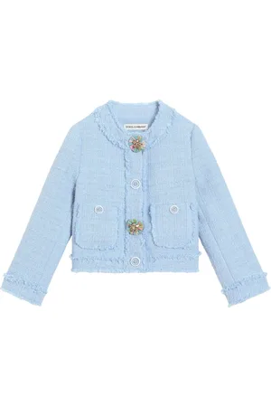 Dolce & Gabbana Veste en tweed à boutons à ornements