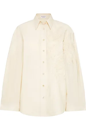 Brunello Cucinelli Chemise à appliqué Flora