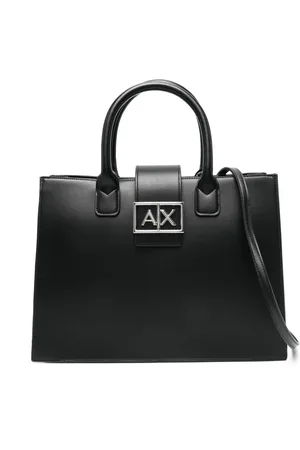 Armani Exchange Sac cabas à plaque logo