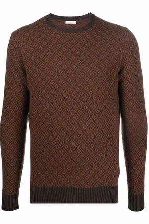 Malo Pull à motif géométrique