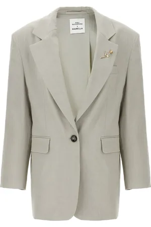 MARELLA X Emily Ratajkowski blazer à simple boutonnage