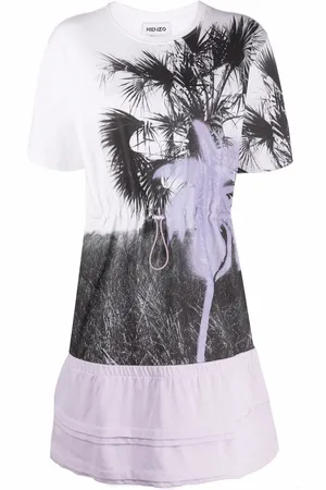 Kenzo Robe à imprimé palmier