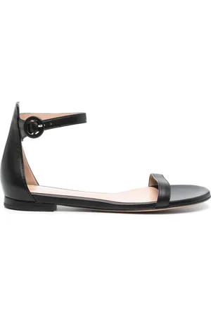 Gianvito Rossi Sandales en cuir à semelle plate