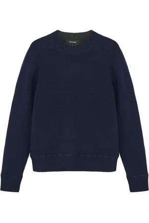 YVES SALOMON Pull bicolore à design réversible