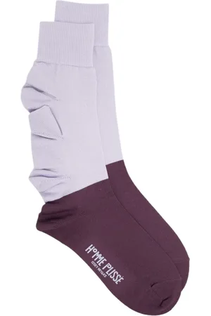 Issey Miyake Chaussettes bicolores à volants