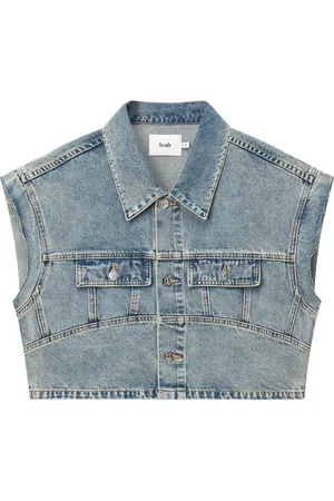 B+AB Veste en jean à manches courtes