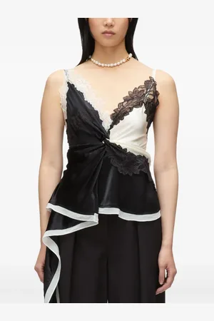 3.1 Phillip Lim Haut en satin à design asymétrique