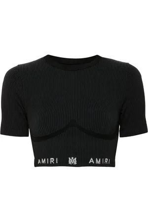AMIRI Haut court à design nervuré