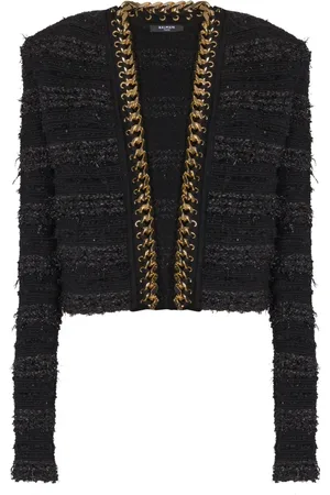 Balmain Veste à détail de chaîne