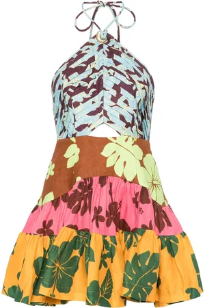 ALÉMAIS Robe Poppy Spliced à coupe courte