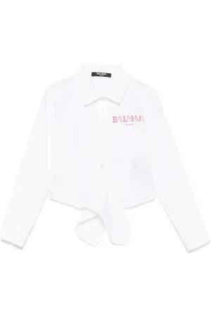 Balmain Chemise à détail noué