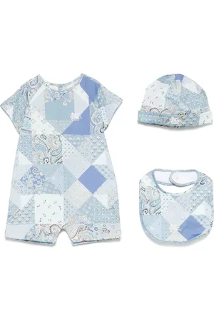 Etro Trousseau de naissance imprimé à motif Pegaso brodé