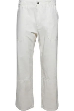 Palm Angels Pantalon en coton à coupe droite