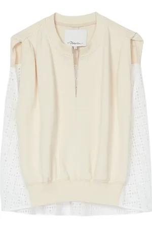 3.1 Phillip Lim Haut à broderie anglaise