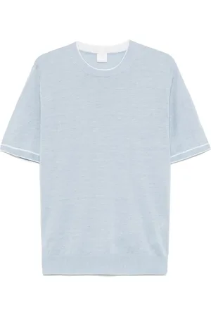 ELEVENTY T-shirt à bords rayés