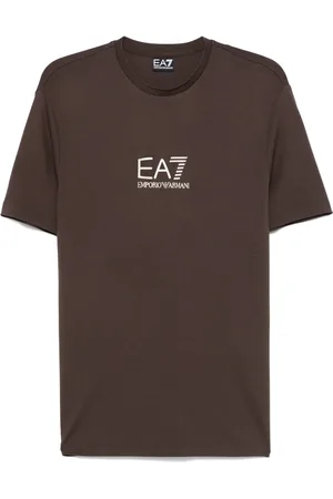 EA7 T-shirt en jersey à col ras du cou