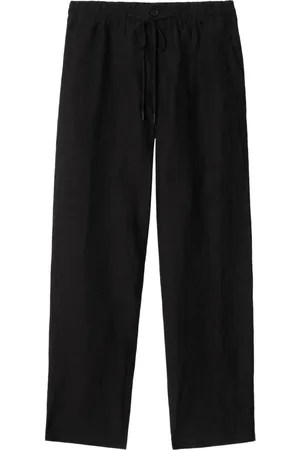 Burberry Pantalon en lin à coupe droite