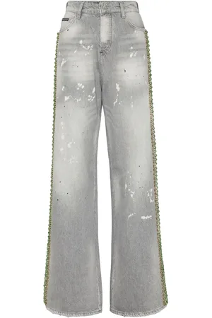 Philipp Plein Jean à ornements en cristal