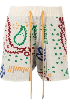 Rhude Short en maille intarsia