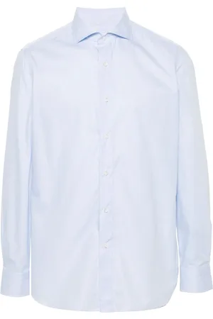 LUIGI BORRELLI NAPOLI Chemise en coton à carreaux