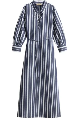Woolrich Robe mi-longue à rayures