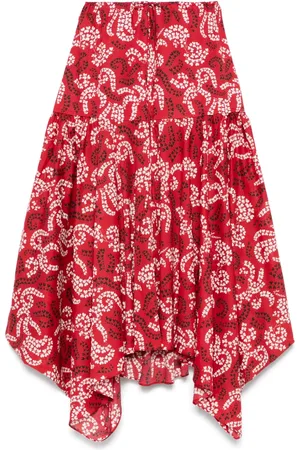 Lanvin Jupe mi-longue à imprimé végétal